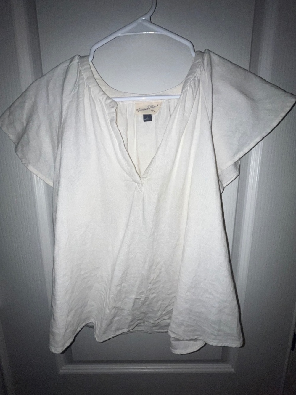 Universal Thread White Linen blouse sz medium